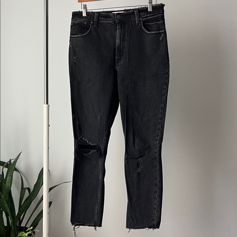 Abercrombie & Fitch Men's Black Distressed Skinny high rise Jeans 28 6